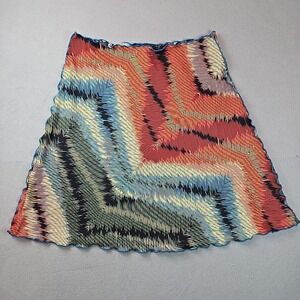 Haystacks Colorful Patterned Women's A-line Skirt Size Large "Made In‎ Michigan"